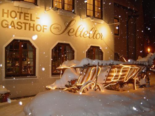 Hotel Gasthof Am Selteltor Wiesensteig Exteriér fotografie